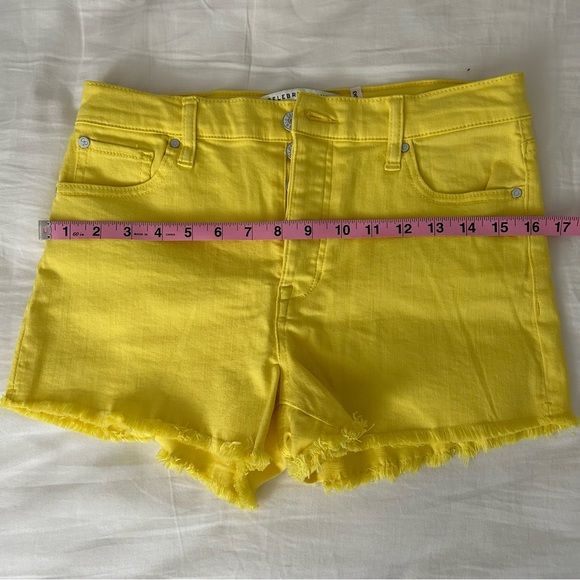 Yellow Denim Shorts - Picture 2 of 5